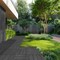 Interlocking Outdoor Tiles 54 Sq Ft Wood-Like Waterproof Slip Resistant Dark Gray
